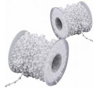 Sisi UK 10M Vertical Blind Bottom Beaded Chain For 127mm Slats White Plastic With Connectors Replacement Chain For Window Blind Clips