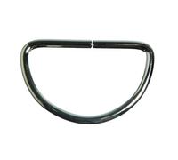 SISI UK 32mm Metal D Rings Nickel Plated Split D Ring Buckles for Bags, Belts, Curtain Tie Backs, Keychains & Craft Sewing - Heavy Duty D-Shape Fasteners (20 Pack)