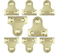 SISI UK Brass Picture Hanging Plates 38mm Plain Mirror Glass Frame Hanging Fixing Plates Frame Hanger Bracket Photo Frame Mirror Canvasx10