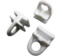 SISI UK Ceiling Curtain Track Glider Pole Runner Drape Fabric Rail Tape Hook Curtain Rail Slider Rod Slides Roller Window Door Shower X 20