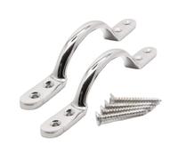 SISI UK Chrome Pull Handle 125mm Chrome Bow Handle for Furniture or Sash Window Frames Cabinet Drawer Cupboard Knobs Pack of 2.
