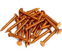 Sisi UK Copper Clout Nails 38mm X 3.35mm Pack Of 25 Rustproof Nails For Roofing Felt Timber Lead Fixing Tree Stump Removal