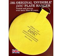 SISI UK Disc Plate Hanger For Walls Invisible Plate Holder 140mm Self Adhesive Stick On Hooks Picture Plate Hanging Wall Decoration X 5