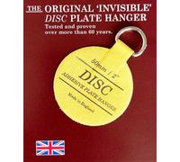 SISI UK Disc Plate Hanger For Walls Invisible Plate Holder 50mm Self Adhesive Stick On Hooks For Picture Plate Hanging Wall Decoration X 5