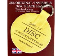 SISI UK Disc Plate Hanger For Walls Invisible Plate Holder 75mm Self Adhesive Stick On Hooks For Picture Plate Hanging Wall Decoration X 5