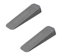 SISI UK Heavy Duty Non-Slip Rubber Grey Door Wedge Stopper 120 x 20 x 35mm Door Stoppers for Floor Durable & Anti-Skid Door Stoppers for All Types of Surfaces Pack of 2