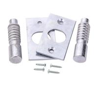 Sisi UK Heavy Duty Security Nickel Hinge Bolt Door Security Hinge Side Protection For Door Frame Protection Security Hinge Bolts-Pack Of 2