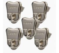 Sisi UK Pack Of 5 Stas Zipper Adjustable Picture Hooks For Cobra Rail Systems Fits Perlon Or Steel Cable 30X24mm