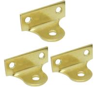 SISI UK Right Angle Picture Brackets Hooks Picture Hanging Plate Brass L Shaped Brackets Wall Brackets Fixing Picture Mirror Pack Of 6