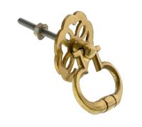 SISI UK Solid Brass Vintage Ring Pull Handle 38mm Antique Drawer & Cabinet Knob for Furniture, Kitchen Cupboard & Doors Pack of 1