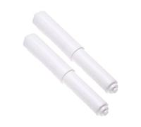Sisi UK Toilet Paper Holder Roller White Plastic Spring Loaded Toilet Paper Holder Rack Stand Replacement Roller Bathroom Toilet Tissue X2