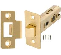 Sisi UK Tubular Mortice Latch 75mm Electro Brass Plated Mortice Latch Locks Internal Doors Tubular Latch Ce1121 Fire Rated With Screws X1