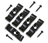 Sisi UK Turnbutton Black 38mm Black Turn Buttons & Screw Latch Thumb Catches For Shed Door Garden Animal Pen Rabbit Hutch Wooden Gate X 5