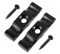 Sisi UK Turnbutton Black 50mm Large Black Turn Button Latch Thumb Catche Shed Door Garden Animal Pen Rabbit Hutch Wooden Gate (Pack Of 2)