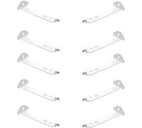 Sisi UK Vertical Blind Face Fix Brackets 92mm White Heavy Duty Metal Slimline Headrail Wall Mount Support Fittings Pack Of 10