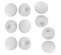 SISI UK White Screw Cover Caps Plastic Pozi Screw Cap Covers Push Fit Plastic Screw Cap Hinged Fold Over Caps Rubber Dust Washer Flip Tops Covering Screw Heads Pack of 50.