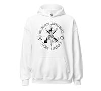 SISIDSI DSGN Hoodie The Spanish Legion Christ of Good Death Original Graphic Design Religion Strength Faith Power Army Spain White