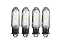 SISIFEIER Indicator Light Motorcycle Compatible With Honda CB650R CBR650R CB500X CB1000R CB125R Motorcycle Lights Amber Front Rear Turn Signal Light 12V 10mm(4 Pcs)