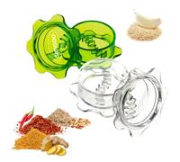 SISIGOO 2-Pack Garlic Grinder, Garlic Mincer and Spices Grinder Tool, Garlic Press Twister, Handheld Kitchen Mincer, BPA Free, Dishwasher Safe, Hand Mincer to Ginger, Herb, and Nuts (White/Green)