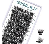 SISILILY Cluster Lashes 72 Lash Clusters C D Curl Individual Cluster Eyelashes DIY Lash Extensions Reusable False Eyelashes Wispy Fluffy Individual Lashes 10-16mm Length (DM27-mix)