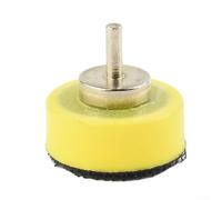 SiSinkal 1 Inch 25mm Sanding Backing Pad with 3mm Shank for Dremel D4000 D3000 Rotary Tools, PU Metal Disc for Wood Metal Stone niture Polishing, Yellow Silver Black