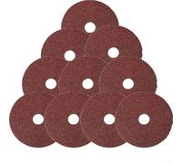 SiSinkal 10PCS 4 Inch Resin Fiber Sanding Discs, 24-120 Grit Brown Corundum Grinding Wheels for Angle Grinder, Metal Weld Burr Rust Removal, 100mm Diameter Abrasive Tool Accessories(100Grit)