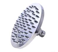 SiSinkal 150mm Round Ceiling Shower Head Fixed Rain Sprinkler with Adjustable Swivel Elbow Attachment for Bathroom ABS Construction Maintenance Contemporary Style