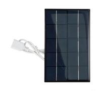 SiSinkal 2.5W Portable USB Solar Panel Charger with Polyline Silicon 500mA for Cell Phone Charging for Outdoor Camping Hiking Travel Power Solution Black