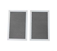 SiSinkal 2 Pack Microwave Charcoal Filter Compatible for GE JVM6175DK5WW JVM6175EK5ES, Stainless Steel Activated Carbon Grease for Over Range Hood, 7.68 x 4.79 Inch