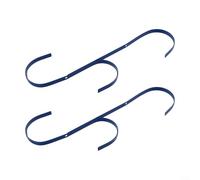 SiSinkal 2 Pieces Duty Pool Side Hooks for Fence Walls, Hangers to Hang Leaf Skimmers and Pool Accessories, Quick Assembly Storage Solution for Outdoor Swimming Pool Equipment Care