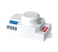 SiSinkal 220V 5.8G Smart Induction Switch with 360 Degree High Sensitivity and Adjustable Time Delay for Automatic Light Control in Home Garden Security Systems ABS