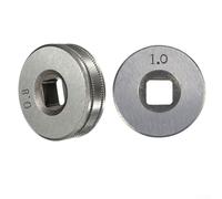 SiSinkal 2PCS V-Groove Wire Feed Drive Roller for MIG Welder, Steel Knurled Guide Wheel 0.6/0.8mm and 0.8/1.0mm, Compatible for Clarke SIP MIG100/130/160/180/200, 25mm OD 10mm ID
