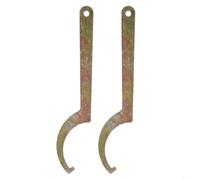 SiSinkal 2X Shock Absorber Spanner Wrench Motorcycle Suspension Tool for Adjusting Hooks Pin Spanners 18.5cm Metal Finish