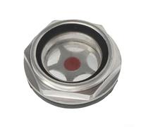 SiSinkal 3/4 BSPT Male Thread Oil Sight Glass for Air Compressor, with Transparent View Window, for Monitoring Lubricant Level, Compatible with Various Pneumatic Systems