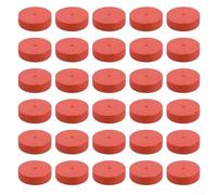 SiSinkal 30 Pieces Sponge Collars Foam Inserts for Net Pots Plant Cloning and Germination 40x19mm Breathable Material with Slit Design for Vegetable Herb Growth in Garden(Red)