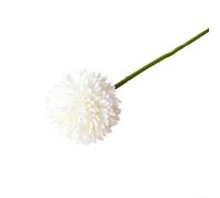 SiSinkal 3Pcs Artificial Chrysanthemum Flowers Realistic Simulation Plastic Fake Floral Arrangement for Home Wedding Photography Decoration Table Centerpiece Backdrop Display(White)