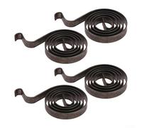 Sisinkal 4PCS Angle Grinder Carbon Brush Holder Springs Metal Replacement Parts for Bosch GWS 6-100 Power Tool Accessory 22.5x12x2.5mm Black