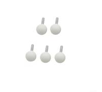 SiSinkal 5Pcs Ceramic Diamond Ball Burr Drill Bit Set 6mm Shank for Rotary Tools, Grinding Stone Heads for Carving Engraving on Wood Glass Fiber Plastic for molds niture(6x20mm white)