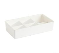 SiSinkal Adjustable Silverware Drawer Organizer, Expandable Flatware Tray for Kitchen Storage, Utensil Holder Box with Groove Design for Cutlery Makeup Stationery, Efficient Space Management Tool