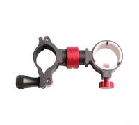 Sisinkal Adjustable Umbrella Stand Holder 360 Degree Rotation Fishing Chair Clamp Mount with ABS Protective Lining for Beach Garden Outdoor Activities Black Aluminum Alloy