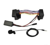 SiSinkal Audio Adapter with Microphone for BMW E60 E61 E63 E64 E65 E66 E81 E82 E87 E90 E91 E92 Series (2004-2006) Car Stereo, AUX Mode Required, 2Pack