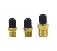 Sisinkal Automobile Tire Valve Core Hexagonal Valve M10x1 1/8 NPT 1/4 NPT Pure Copper Tire Pressure Monitoring Inflation Nozzle for Various Tire Containers Sealing Deflation(1/4 NPT)