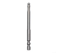 SiSinkal Ball End Hex Screwdriver Bit, 100mm Long Driver Bit for for H2.0 for H2.5 H5.0 H6.0, Alloy Steel Electroplated Head for Automotive Household Construction Repair Tools(H5)