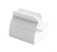 SiSinkal Bathroom Toothpaste Dispenser and Squeezer with Easy Stand Rolling Holder, Space Saving Organizer Tool to Reduce Waste and Maintain Neat Counters for Home and Family Daily Use(white)