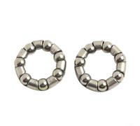 Sisinkal Bicycle Headset Bottom Bracket Fork Bearings Steel Ball Bearing Replacement Parts for Road Mountain Children Bikes Front Hub Rear Hub 2 PCS(7# 20mm)