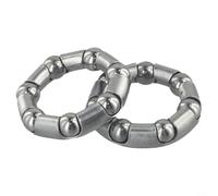 Sisinkal Bicycle Headset Bottom Bracket Fork Bearings Steel Ball Bearing Replacement Parts for Road Mountain Children Bikes Front Hub Rear Hub 2 PCS(3# 38-24mm)