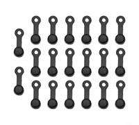 Sisinkal Bicycle Hydraulic Brake Bleed Nipple Set of 20 for Disc Brakes Rubber Bleeder Screw Covers (black)