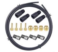 Sisinkal Bicycle Hydraulic Brake Pipe Repair Kit 2.5m with Olives Oil Needles Fastening Sleeves for MT2 MT4 MT5 MT6 MT7 MT8 Models(C)