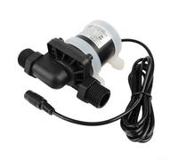 SiSinkal Brushless DC 12V 24V Solar Motor Water Pump, IP68 Submersible Booster for Floor Heating and Shower, Quiet Operation with 5-7M Head, 700-900L/H Flow, Engineering Plastic