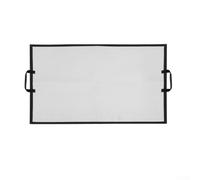 SiSinkal Camping Fireproof Mat, Flame Retardant Heat Shield for Wood Stove and BBQ, High Temperature Resistant Ground Sheet, Portable Outdoor Fire Pad for Patio and Grass Safety(Large)